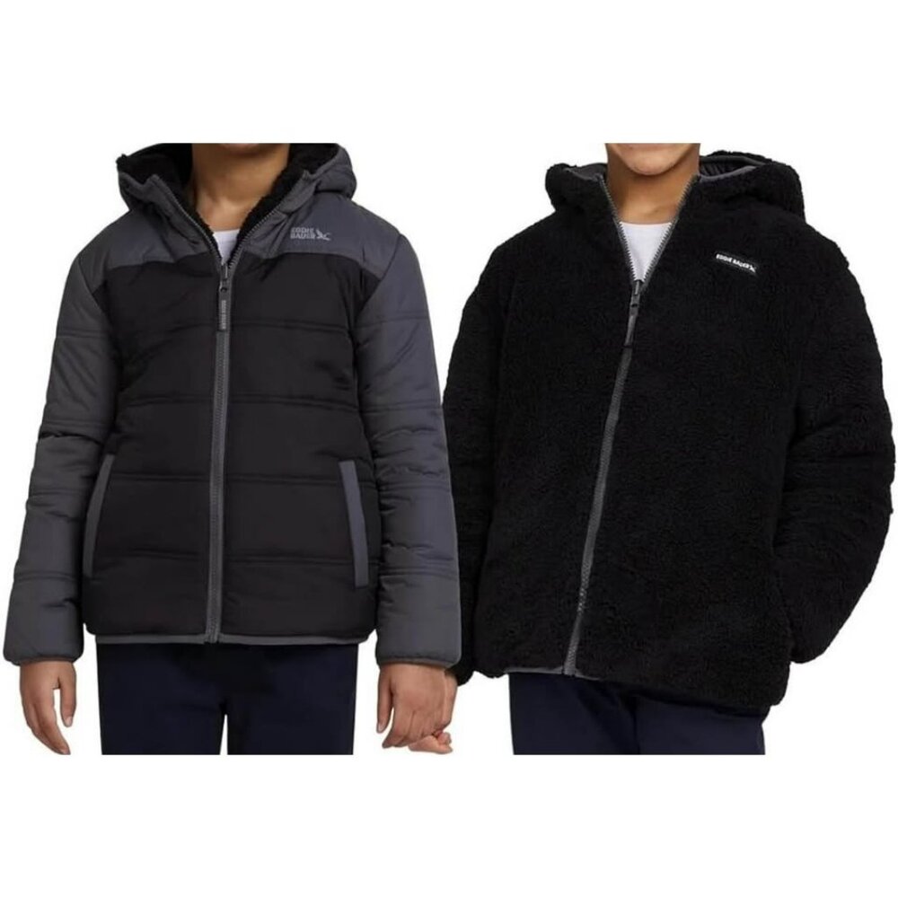 2-for-1 Jacket! Eddie Bauer Boys Reversible XL (14/16) NEW